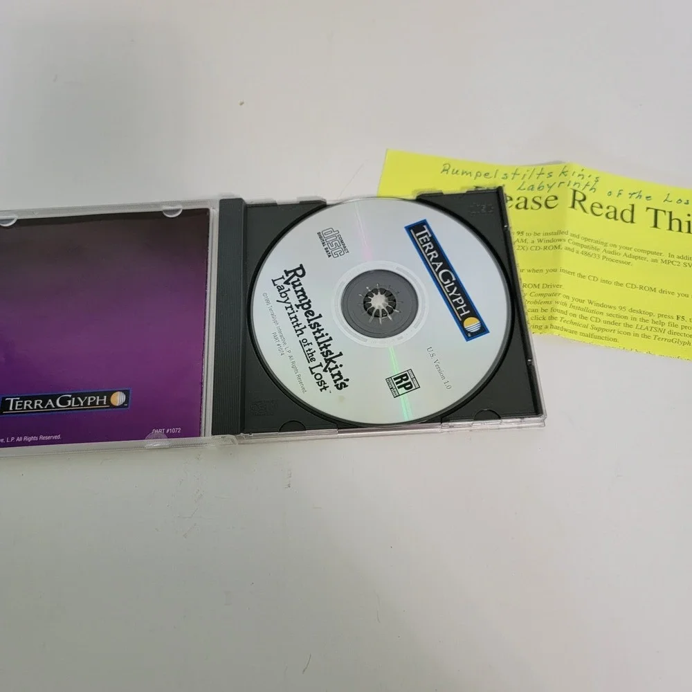 Rumpelstiltskins‎ Labyrinth Of The Lost PC CD Rom Terraglyph 1995
